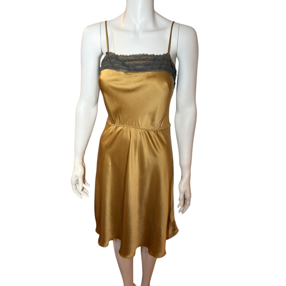 Free People Gold and Gray Mini Dress
